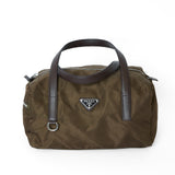 PRADA NYLON KAKI HANDVÄSKA