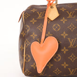 BAGCHARM ORANGE GLAT HJERTE
