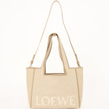LOEWE FONT TWEED TOTE