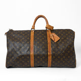 LOUIS VUITTON Monogram Keepall 55 Boston Bag