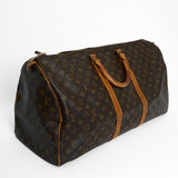 LOUIS VUITTON Monogram Keepall 55 Boston Bag