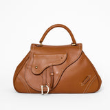 Christian Dior Cognac Saddle Shoulder Bag