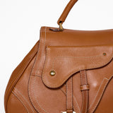 Christian Dior Cognac Saddle Shoulder Bag