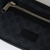 Gucci Black GG Supreme Web Belt Bag