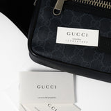 Gucci Black GG Supreme Web Belt Bag