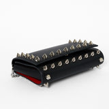 Christian Louboutin Calfskin Empire Maxi Spikes Paloma Clutch Black