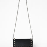 Christian Louboutin Calfskin Empire Maxi Spikes Paloma Clutch Black