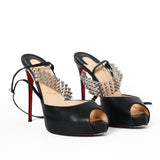 Christian Louboutin Levitagirl 120 Svart Läder spikklackar