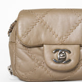 Calfskin Ultimate Stitch Mini Flap WOC Bag Gold