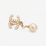 CHANEL PEARL CLIP ON EARRINGS