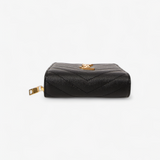 SAINT LAURENT CASSANDRE MATELASSE ZIP WALLET