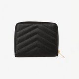 SAINT LAURENT CASSANDRE MATELASSE ZIP WALLET