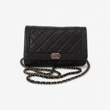 CHANEL BOY WALLET ON CHAIN