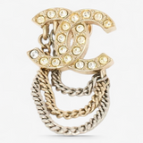 CHANEL RHINESTONE STUD
