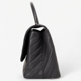 CHANEL CHEVRON TOP HANDLE FLAPBAG