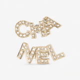 CHANEL LOGO EARRINGS