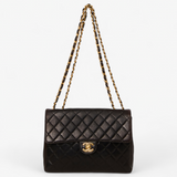 CHANEL VINTAGE JUMBO/LARGE CLASSIC FLAP