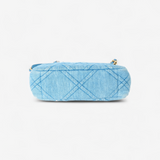 CHANEL QUILTAD DENIM MEDIUM 19 FLAP