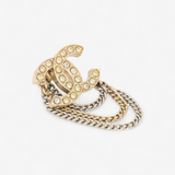 CHANEL RHINESTONE STUD