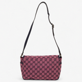 GUCCI CHILDREN'S DOUBLE G GG CANVAS SHOULDER BAG