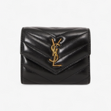 SAINT LAURENT CASSANDRE MATELASSE MULTI-FOLDER WALLET