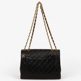 CHANEL VINTAGE JUMBO/LARGE CLASSIC FLAP