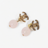 CHANEL CC CRYSTAL DROP EARRINGS