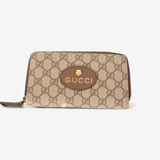 GUCCI GG SUPREME ZIP WALLET