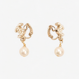 CHANEL PEARL CLIP ON EARRINGS