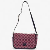 GUCCI CHILDREN'S DOUBLE G GG CANVAS SHOULDER BAG